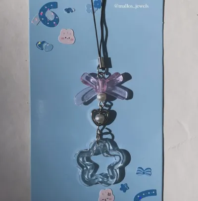 Bubble Star Phone Charm
